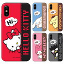 Sanrio Characters Hi Card Slide Bumper TI nC J[h XCh op[P[X Galaxy S24 Ultra A54 5G S23 A53 S22 S21 + Note20 S20 Note10+ S10 Note9 S9 Note8 S8 S7edge MNV[ GX Plus vX Eg m[g GbW LeB }C