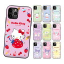 Sanrio Characters Circle Happiness Magnetic Door Bumper サンリオ サークル ハピネス マグネチック ドア バンパーケース iPhone 16e 16 Plus Pro Max 15 14 SE3 13 mini 12 SE2 8 7 スマホ ケース カバー シナモロール ポムポム ハローキティ マイメロ クロミ