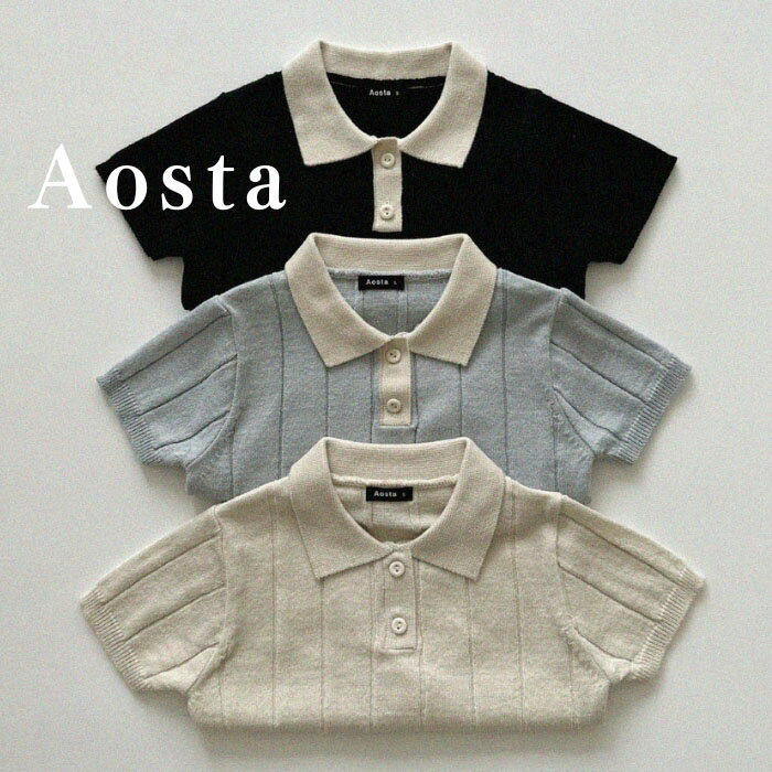 楽天オルセンオルセン楽天市場店【お取り寄せ商品】 Aosta アオスタ 韓国子供服 Gentle Knit T / ジェントルニットT