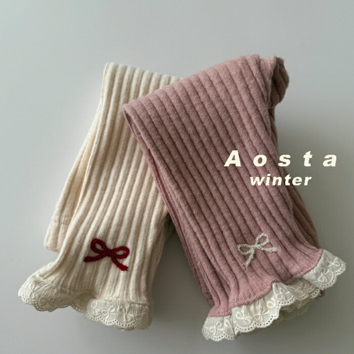 【感謝祭P5倍】おまけつき 【予約商品/4〜6週間で入荷予定】 AOSTA アオスタ 25冬物 新作 キャメリアレギンス Camellia Leggings 韓国こども服 韓国キッズ服 キッズサイズ ベビーサイズ 可愛い くすみカラー ナチュラル オシャレ