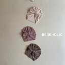 【予約商品/4~6週間で入荷予定】 ベベホリック 25秋物 トッピングターバン おしゃれ 韓国ファッション ベビー服 可愛い 赤ちゃん 服 女の子 男の子 プレゼント 出産祝い コットン くすみカラー