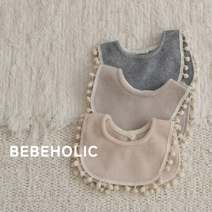 【予約商品/4〜6週間で入荷予定】 ベベホリック 25冬物 ポンポンテープベストBebe Holic おしゃれ 韓国ファッション ベビー服 可愛い 赤ちゃん 服 女の子 男の子 プレゼント 出産祝い コットン くすみカラー