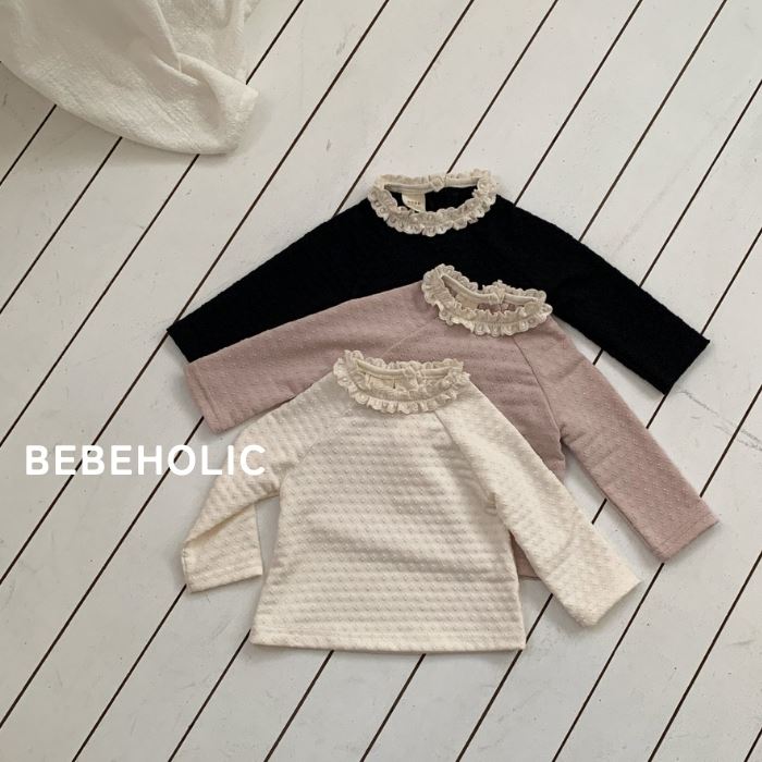 【0の付く日P5倍】【予約商品/4〜6週間で入荷予定】 ベベホリック 26春物新作 クローバーレイスT　おしゃれ 韓国ファッション ベビー服 可愛い 赤ちゃん 服 女の子 男の子 プレゼント 出産祝い コットン くすみカラー