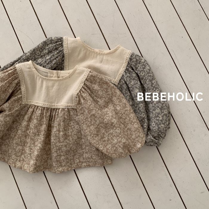 【マラソンP5倍】【予約商品/4〜6週間で入荷予定】 ベベホリック 26春物新作 フラワーブラウス　おしゃ..