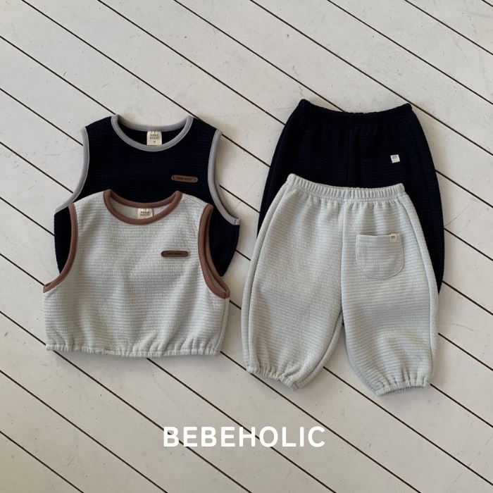 【新春セールP10倍】【予約商品/4〜6週間で入荷予定】 ベベホリック 26春物新作 ソーボールベストセット　おしゃれ 韓国ファッション ベビー服 可愛い 赤ちゃん 服 女の子 男の子 プレゼント 出産祝い コットン くすみカラー