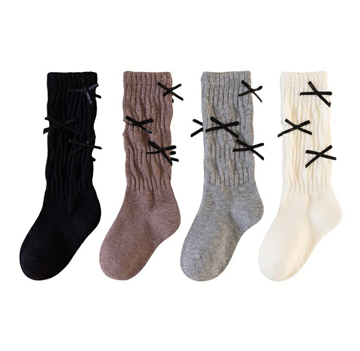 【スーパーSALE/P5倍】リボンウォーマーソックス 1足 miso