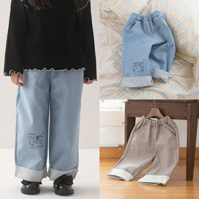 【30%OFFクーポン対象】【マラソンP5倍】韓国こども服 Wowパンツ アンゴー/anggo