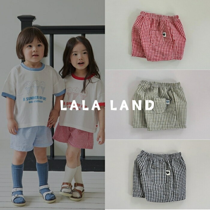 チェックショーツ lala land