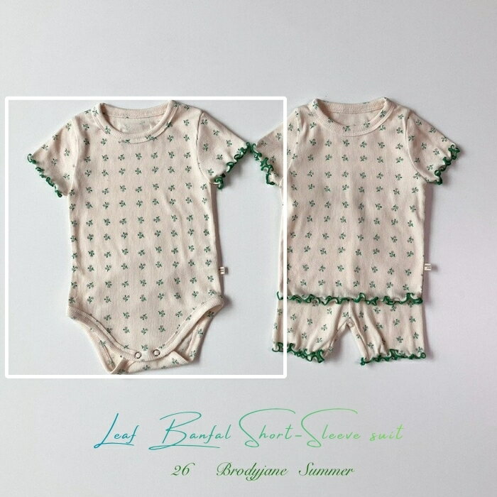 Rakuten - リーフバンファル半袖ボディスーツ ※ロンパースのみの販売です brody jane