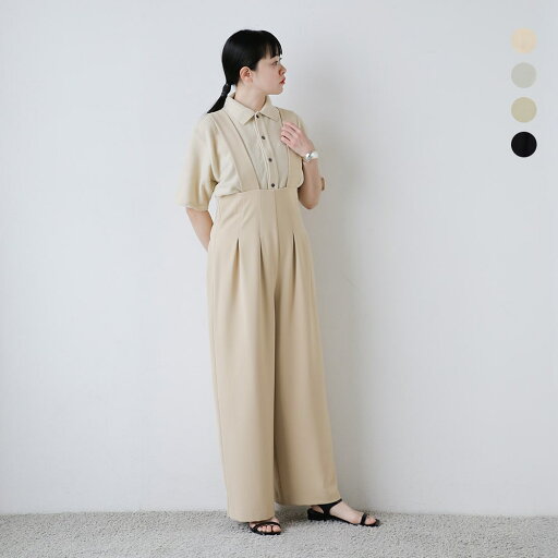 CLANE クラネ ハイウエスト サスペンダー パンツ 18110-7232-kk 2025ss新作 レディース【サイズ交換初回無料】 CLANE クラネ ハイウエスト サスペンダー パンツ 18110-7232-kk 2025ss新作 レディース【サイズ交換初回無料】