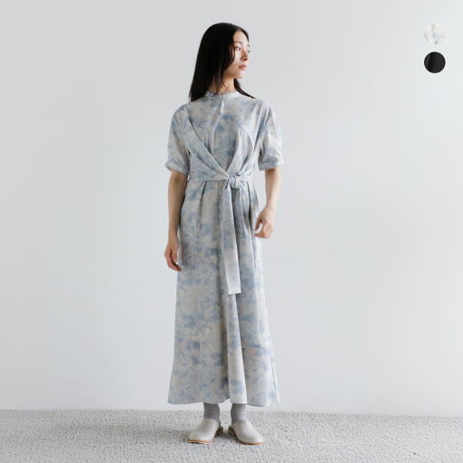 【3点以上で30%OFF】CLANE クラネ スタンドカラー ウエスト タイ ワンピース 18112-5242-kk 2025ss新作 レディース 【3点以上で30%OFF】CLANE クラネ スタンドカラー ウエスト タイ ワンピース 18112-5242-kk 2025ss新作 レディース