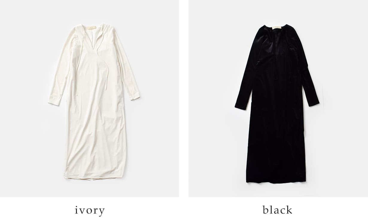 OLUGA（オルガ）のHella ヘラ シアー ベロア ロング ドレス “SHEER VELOUR DRESS” h253-42-kk 2025aw新作 レディース｜アングル2