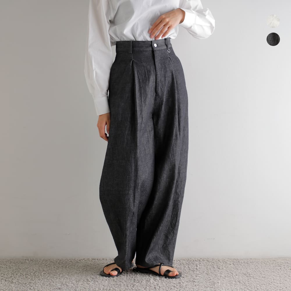Rakuten - Hella ヘラ スノー デニム コクーンパンツ “SNOW DENIM PANTS” h261-32 2026ss新作 レディース【サイズ交換初回無料】