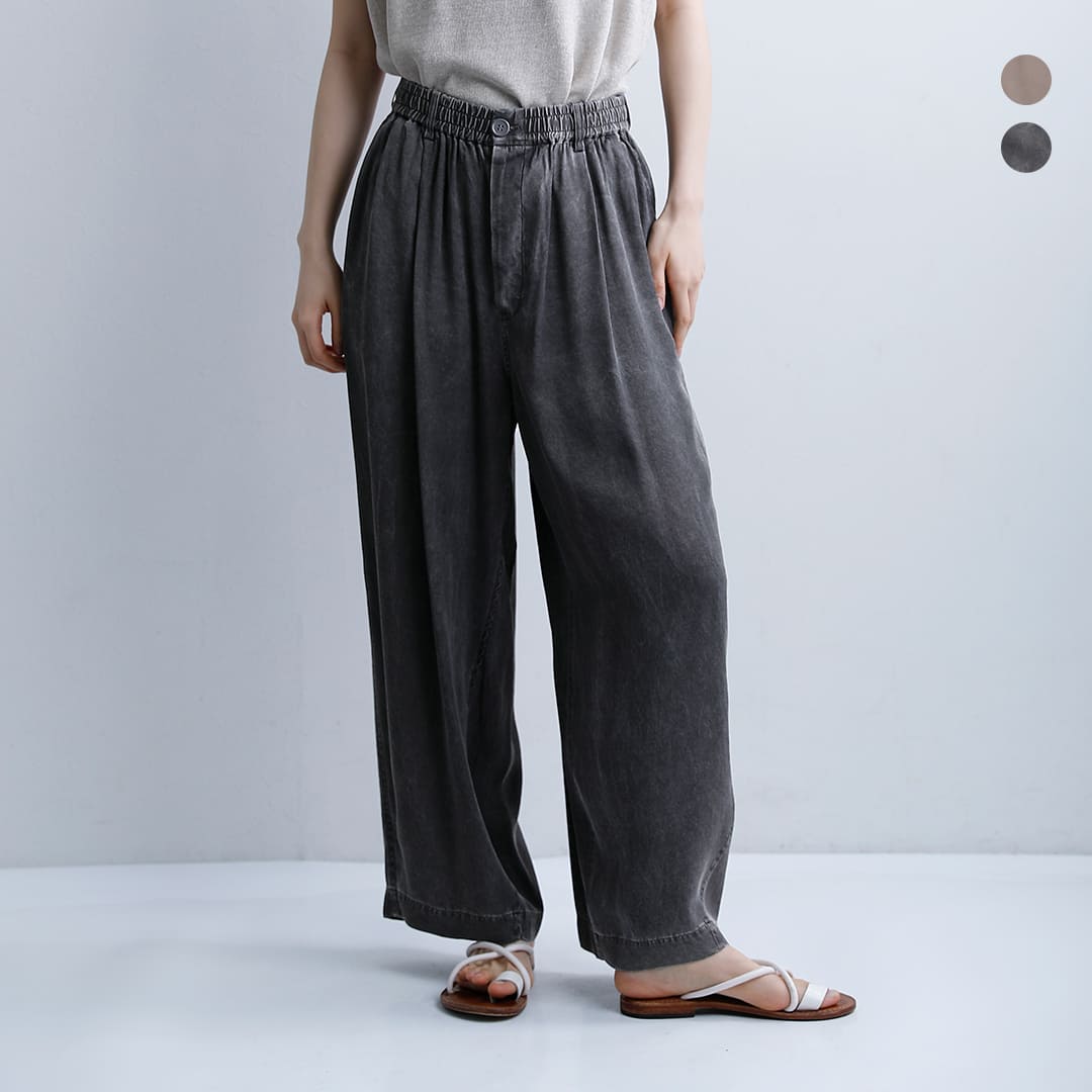 Rakuten - unfil アンフィル ビッグ イージー トラウザー パンツ “rayon gabardine pigment washed BIG easy trousers” wxsp-uw104 レディース 2026ss新作 春夏【サイズ・カラー交換初回無料】