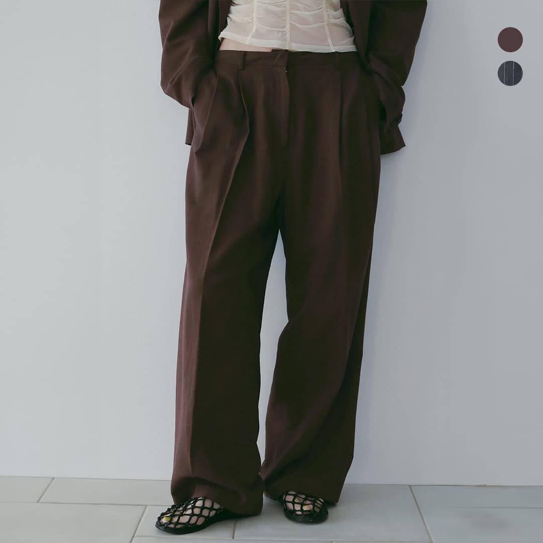 乐天商城 - anuke アンヌーク リネン タック ワイドパンツ Linen Tuck Pants 62610706 レディース 【サイズ・カラー交換初回無料】