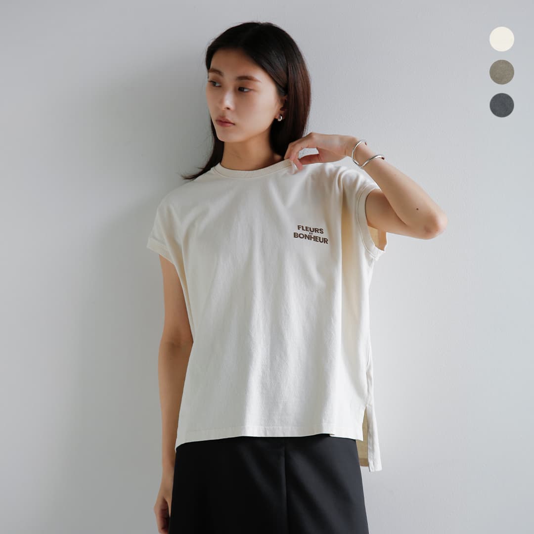 Rakuten - upper hights アッパーハイツ コットン ビッグ ノースリーブ Tシャツ “BIG NO SLEEVE TEE” 262cw0102 2026ss新作 レディース