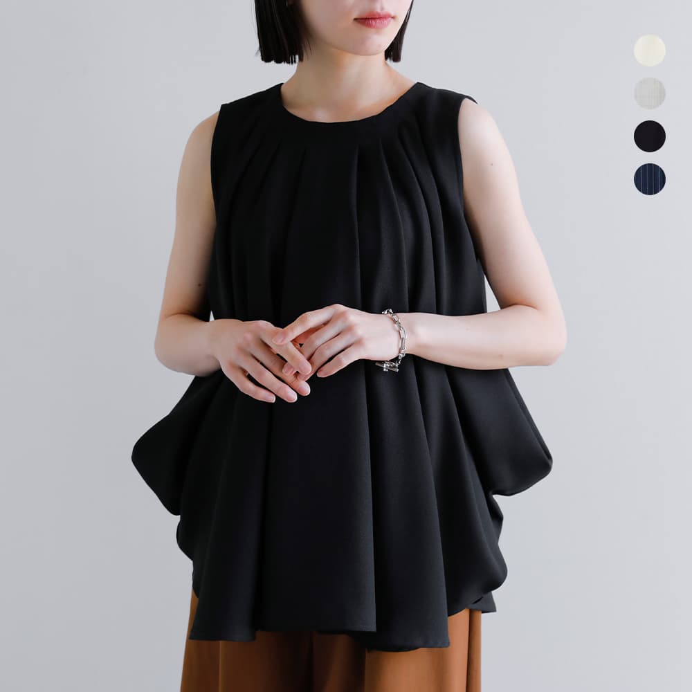 Rakuten - SIWALY fluid シワリーフルイド バスケット タック プルオーバー Basket Tucked Pull-over 526205 2026ss新作 レディース