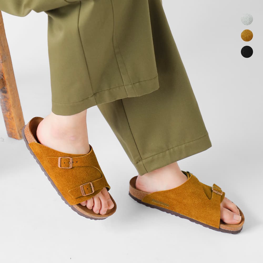 Rakuten - BIRKENSTOCK(ビルケンシュトック) チューリッヒ スエード レザー ナロー サンダル “ZURICH” zurich-nk ユニセックス【サイズ・カラー交換初回無料】