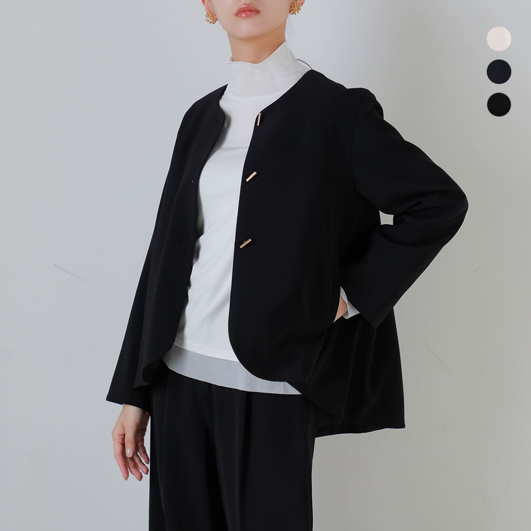 Rakuten - CHIGNON シニヨン ダブルクロス バック フレアー ジャケット 4856-442mk 2026ss新作 レディース