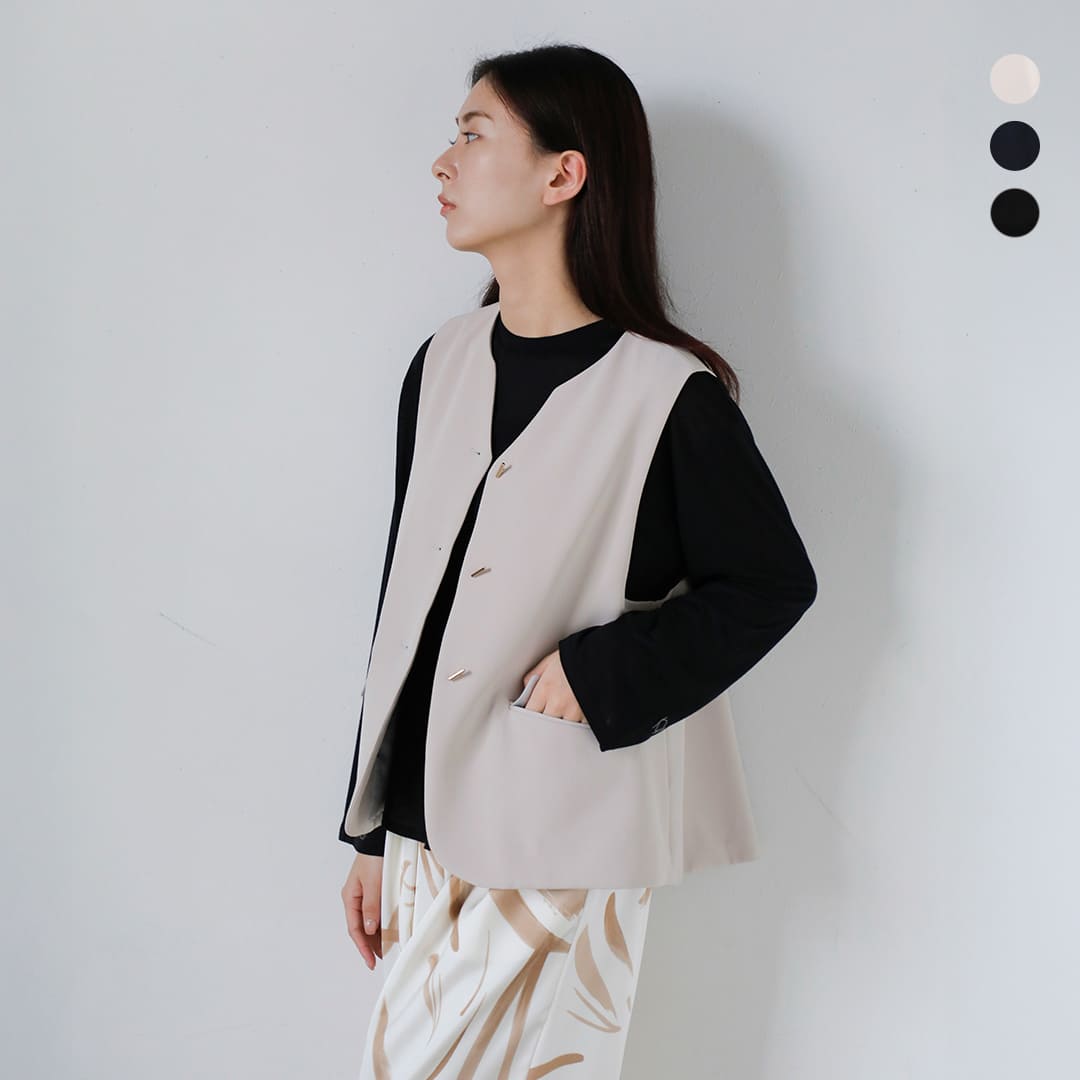 Rakuten - CHIGNON シニヨン ダブルクロス フレア ベスト 4956-443mk 2026ss新作 レディース