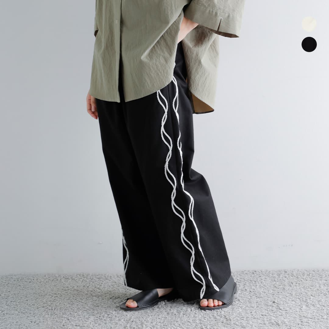 乐天商城 - YENN イエン コード 刺繍 パンツ “CODE EMBRO PANTS” y261-32004 レディース 【サイズ交換初回無料】【◇】