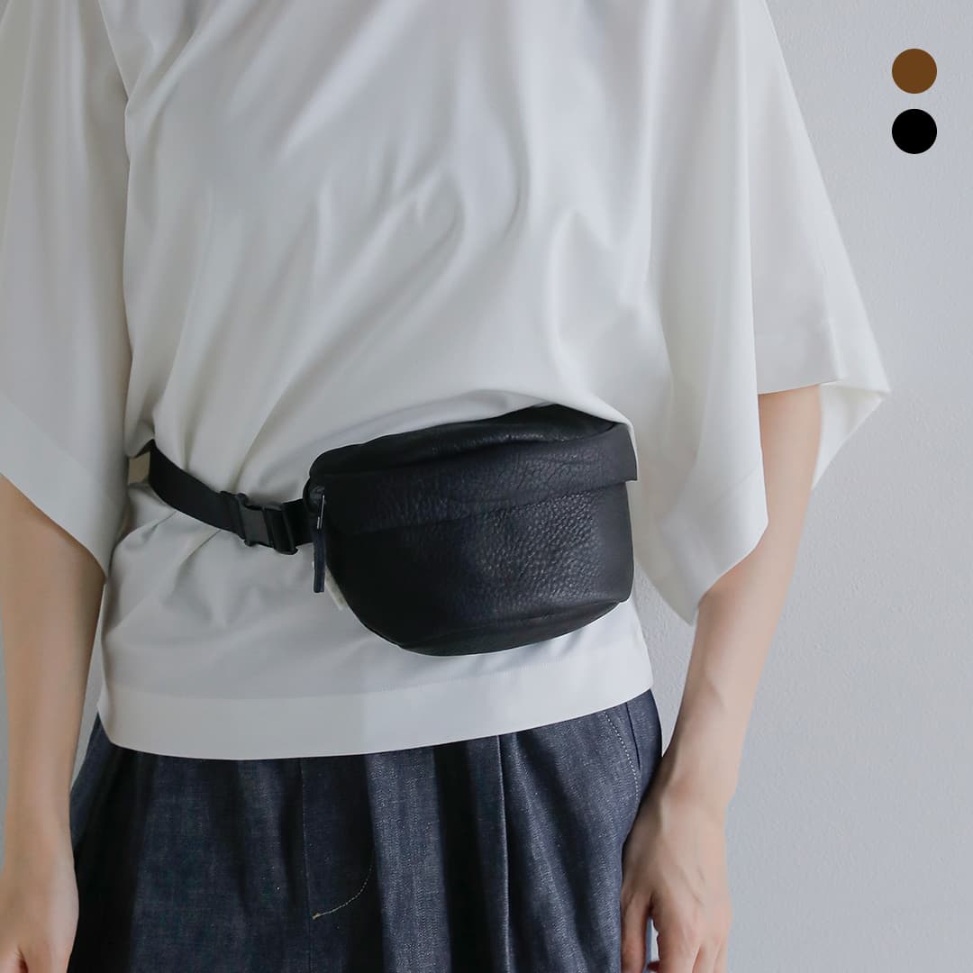 macromauro マクロマウロ ディアレザー ウエストバッグ Mサイズ “DEER LEATHER WAIST BAG M” d-lth-w-bag-m レディース