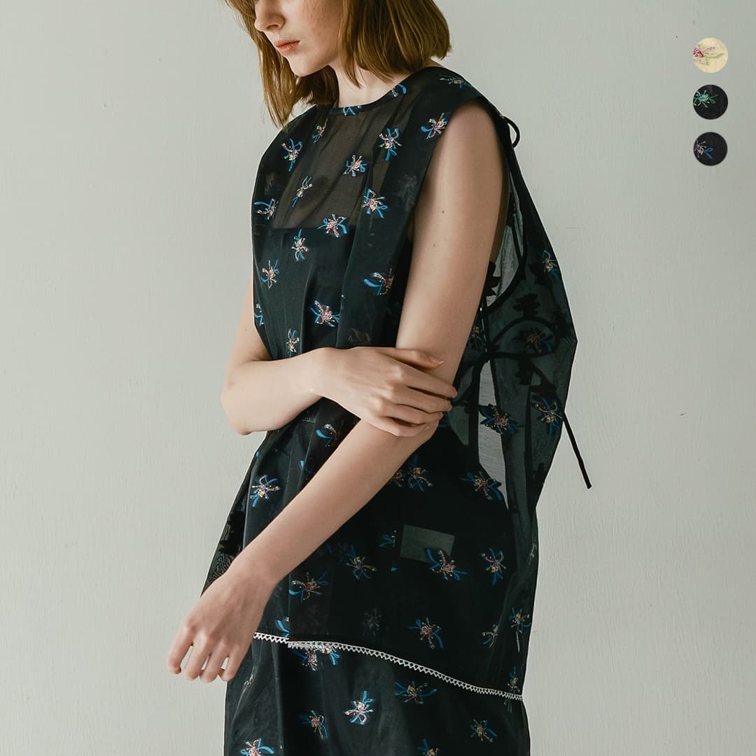 乐天商城 - whyto ホワイト マルベリーシルク バックオープン シアーフラワー ブラウス “back open sheer flower blouse” wht26hbl4091 レディース【☆】