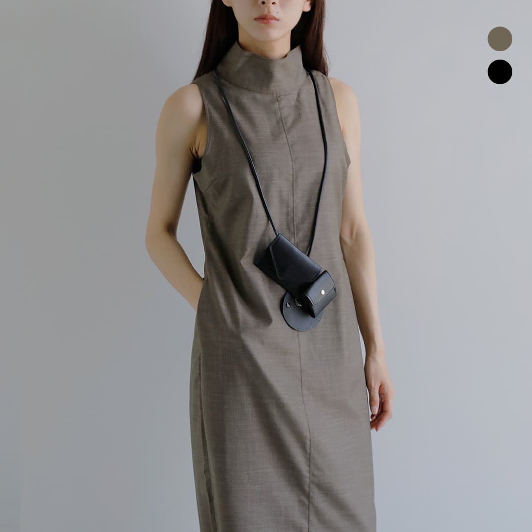 乐天商城 - anuke アンヌーク ハイネック ノースリーブ ワンピース Highneck Sleeveless Onepieace 62610314 レディース
