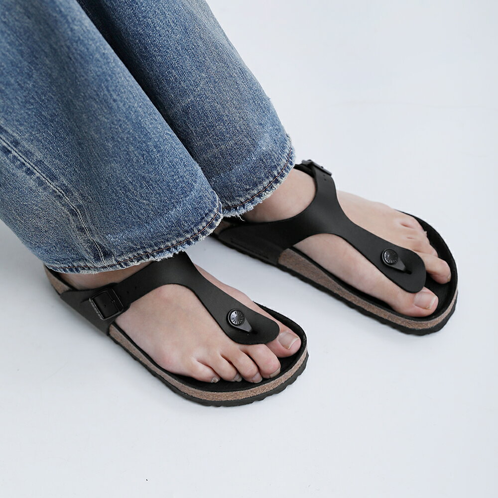 BIRKENSTOCK ビルケンシュトック ギゼ ビルコフロー トリプルブラック レギュラー ...