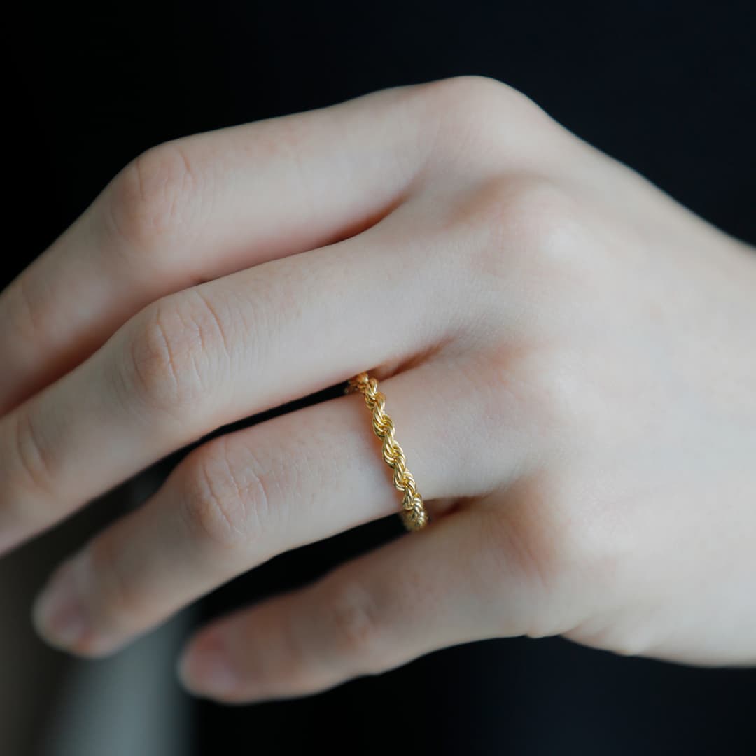 乐天商城 - OCUCCI jewelry オクチジュエリー ロープ ゴールドリング ojrg2610 レディース【☆】