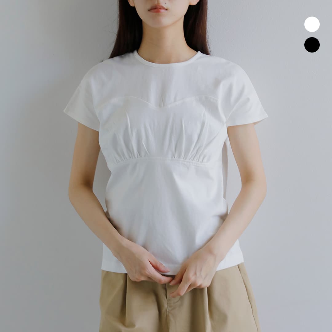 乐天商城 - kiehtova キエトヴァ ブリーズ コットン ビスチェデザイン Tシャツ BREEZE COTTON BUSTIER TEE ktwr36 レディース
