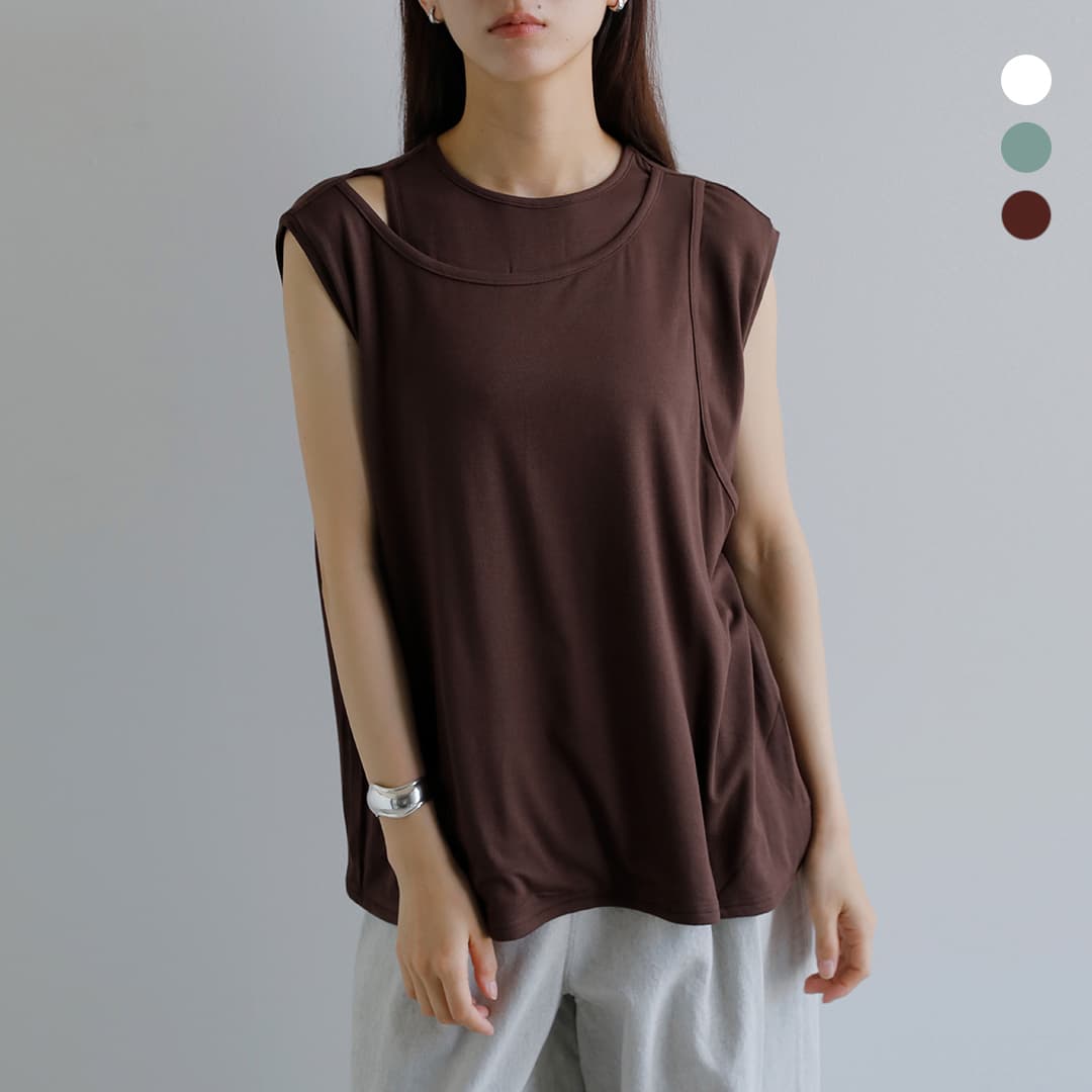 乐天商城 - kiehtova キエトヴァ レイヤード タンクトップス LAYERED TANK TOPS ktwr38 レディース