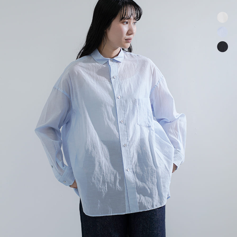 乐天商城 - セール【20%OFF】TICCA ティッカ コットンシルク スクエア ビッグシャツ uni tbfs-113 レディース【☆】