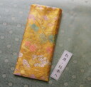 念珠・経本入れ(大) 花菱金襴 黄(同色柄のわげさ・金剛杖のぼうし・お経本・納経帳あり) 定形外郵便 送料140円可/1点(代引きの場合は定形外郵便不可)