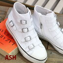 アッシュ 【日本正規取扱店】ASH Virgin White アッシュ ヴァージン レザー スニーカー ホワイト 靴 レディース