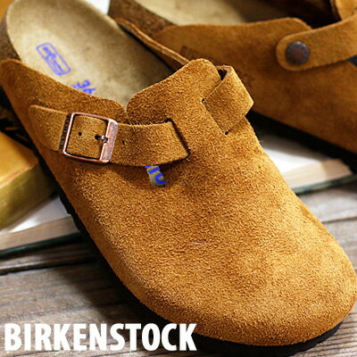 BIRKENSTOCK BOSTON SFB MINK (1009543) ビルケンシュトック ボストン スエード ミンク ブラウンメンズ レディース サンダル