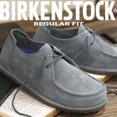 【レギュラー】【2025年秋冬新作】 【国内正規品】 BIRKENSTOCK Utti Lace BASALT/GRAY (1030035)ビルケンシュトック ウッティ レース モカシン スエードレザーシューズ バサルト グレイ
