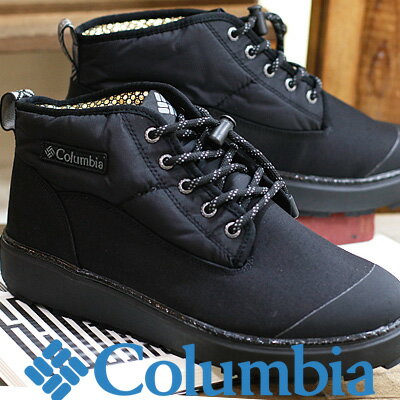  Colombia SAPLAND II CHUKKA WP OMNI-HEAT INFINITY YU4544-010(BLACK) コロンビア ブーツ メンズ レディース サップランド チャッカ ウォータープルーフ オムニヒート インフィニティー スノーブーツ 防水