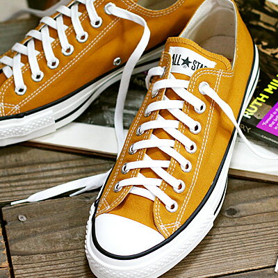 【★CONVERSEタオルのオマケ付★】 【★日本正規取扱店★】 【こだわりのmade in JAPAN 日本製】 CONVERSE CANVAS ALL STAR J OX コンバース オールスター キャンバス オックス MUSTARD マスタード メンズ レディース スニーカー 限定