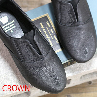 ◆Otta オッタ ハーフタオルハンカチのオマケ付き◆CROWN ELASTIC TONGUE BLACK クラウン スリッポン ブ..