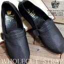 【ラスト8インチのみ】◆タッセル付き 今治タオルハンカチのオマケ付き◆CROWN WHOLECUT STRAP BLACK クラウン ホールカット ストラップ レザーシューズ ブラック 靴 レディース