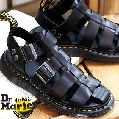 楽天オマケ des shoes and bag【国内正規品】 Dr.Martens GARIN 30766001 BLACK ドクターマーチン ストラップ サンダル メンズ レディース