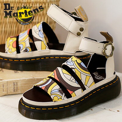 【2023年春夏新作】【国内正規品】 Dr.Martens VEGAN CLARISSA II QUAD 30739292ドクターマーチン 厚底 サンダル レディース ヴィーガン サイケ ベージュ