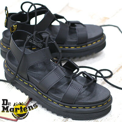 楽天オマケ des shoes and bag【2024年春夏入荷】【国内正規品】 Dr.Martens NARTILLA BLACK 24641001ドクターマーチン ナルティラ レースアップ サンダル レディース