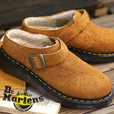 【2023年秋冬新作】【国内正規品】 Dr.Martens ISHAM PECAN BROWN 30901363 ドクターマーチン スリッポン バックル ミュール サンダル メンズ レディース