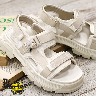 【2024年春夏新作】【国内正規品】 Dr.Martens FORSTER EGRET 31561112ドクターマーチン フォスター マルチストラップサンダル オフホワイト 厚底 レディースのサムネイル