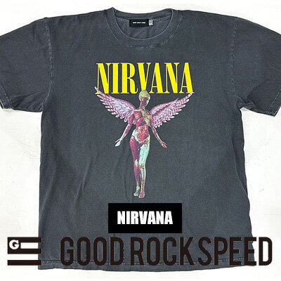 乐天商城 - 【2026年春夏新作】【国内正規品】【ネコポス発送】 GOOD ROCK SPEED NIRVANA IN UTERO T-SHIRTグッドロックスピード ニルヴァーナ イン・ユーテロ アート Tシャツ 26NVN006W