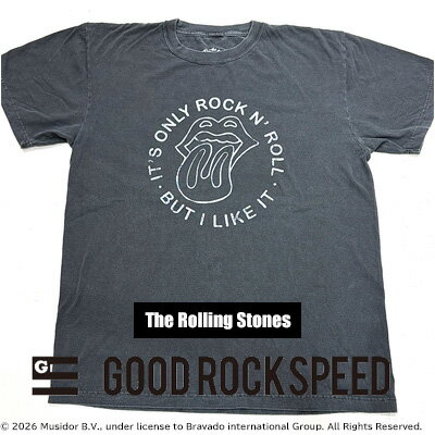 乐天商城 - 【2026年春夏新作】【国内正規品】【ネコポス発送】 GOOD ROCK SPEED The Rolling Stones「IT'S ONLY ROCK’N’ ROLL T-SHIRT」 グッドロックスピード ザ・ローリング・ストーンズ アートTシャツ 26ROL001W