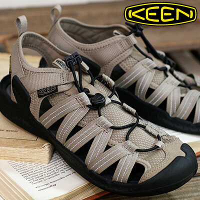 ◆ポイント10倍◆KEEN DRIFT CREEK H2 1027205 Timberwolf/Blackキーン ドリフトクリークエイチツー アウトドア サンダル ベージュ