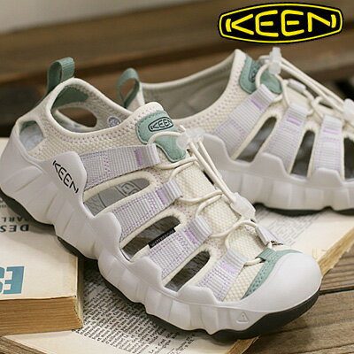 乐天商城 - 【レディース】【2026年春夏新作】 KEEN HYPERPORT H2 1031747 (Lily Pad/Orchid Bloom) キーン ハイパーポート エイチツー ライトグレー オフホワイト グリーン サンダル